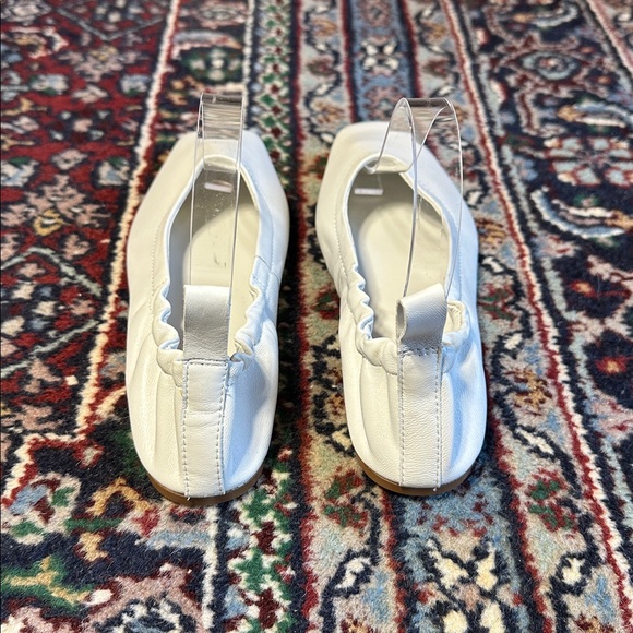 Mango Gathered Leather Ballerina Flats - Picture 4 of 8